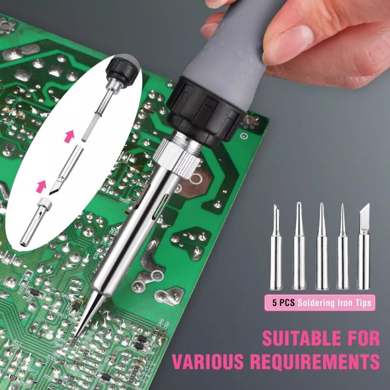 WORKPRO Soldering Iron Kit 90W Soldering Gun with Digital Display