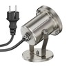 ledscom.de MIBU LED Garden Spotlight for Outdoor Use Stainless Steel