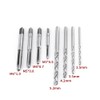 9 Pcs Adjustable T-handle Tap Wrench and Drill Set, 4pcs