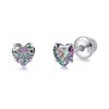 Limerencia Heart Screw Backs Earrings G23 Implant Grade Titanium Stud