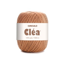 Circulo Clea Yarn – Crochet Thread Fine Size 10-8/2 Perfect for Weaving - 100% Mercerized Brazilian Cotton (Pack of 1 Ball) – 5.3 oz, 1094 yds - Color: 7625 - Chestnut