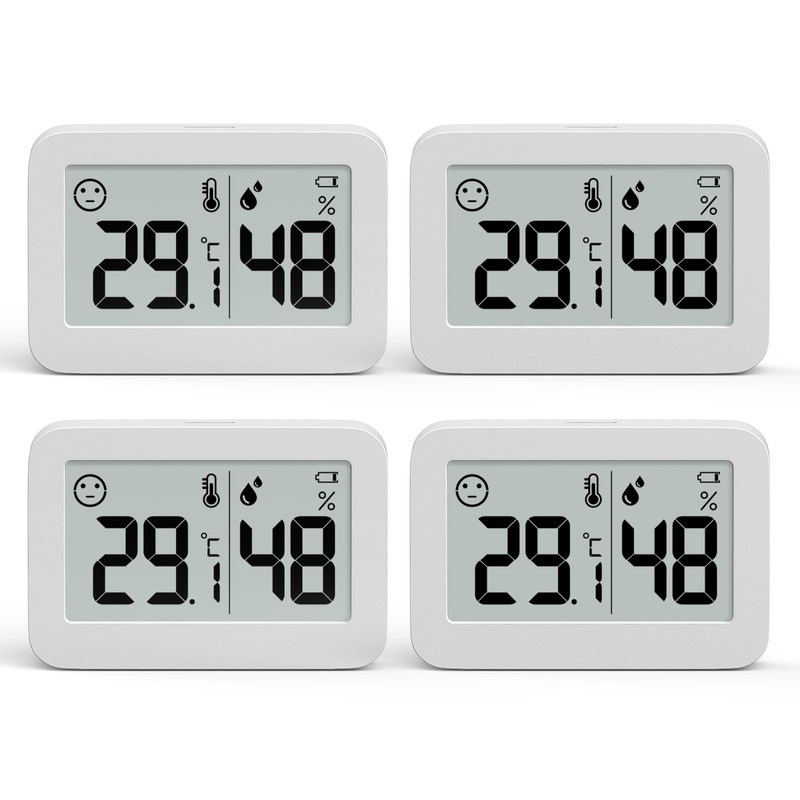 VOCOO Mini Indoor Hygrometer, Indoor Thermometer, Digital Thermometer, Hygrometer with