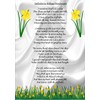 Motivational Inspirational Poem Sign Poster Print Daffodils William Wordsworth.
