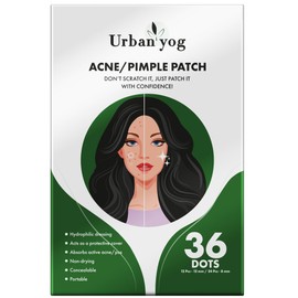 Urban Yog Acne Pimple Patch For Face | 36 Facial Stickers for Active Acne | Absorbs Pimple Overnight | Suitable for All Skin Types