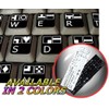COMMODORE 64 NON-TRANSPARENT KEYBOARD STICKERS BLACK BACKGROUND