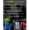 NGELOM Portable Ashtray, Stylish, Odorless, One-Touch, Airtight, Carabiner, Aluminum, Rustproof,