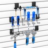 6 Pcs Slatwall Screwdriver Holders Slatwall Plier Holders Stainless Steel