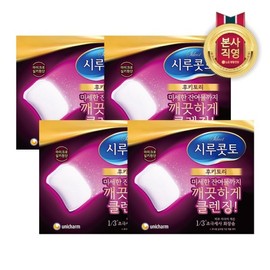 (LG Household & Health Care) Shirucotto Fukitori Cotton Pads 32 sheets (4 packs) / (엘지생활건강)시루콧토 후키토리 화장솜 32매 4개