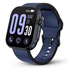 SOUYIE Smart Watches with Bluetooth Call, 3ATM Waterproof Fitness Tracker, 1.99" AMOLED Display, Heart Rate Blood Oxygen Sleep Monitoring, Smartwatch for Men Compatible with Android and iOS