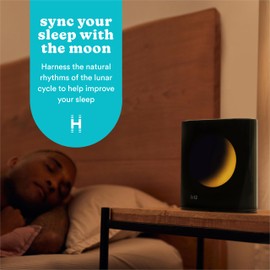 Homedics Sound Sleep Moon Dream Sound Machine and Alarm Clock, Enhance Sleep,18 Soothing Sounds, Lunar Display, Bluetooth® Connectivity Speaker, and Adjustable Brightness