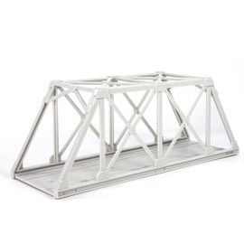 HO Scale 1:87 Model Truss Bridge Kit for Model Track Model Trains QLF46 (Unpainted)