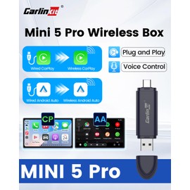 Carlinkit Mini SE Pro Wireless CarPlay Adapter/Wireless Android auto A dapter, Hige-Grade Durability, USB-C/A Universal Car Adapter for iOS/Android