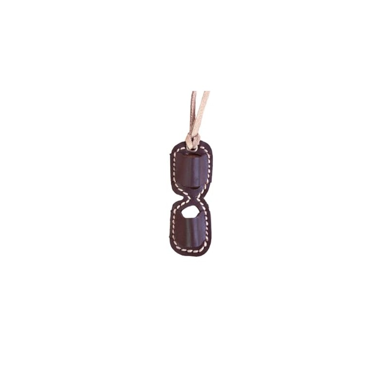 Full Tack Leather Glasses Holder GLASS Black 1.2 x 3.3