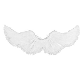 Feather Angel Wings White Feather Wings for Kids/Adults, Feather Dress Up Props for Party, Costume, Kids Boys Girls Halloween Christmas Gift (S)