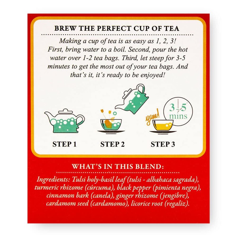 TADIN TURMERIC HERBAL TEA NO CAFFEINE 1.27 OZ - 0083703301971