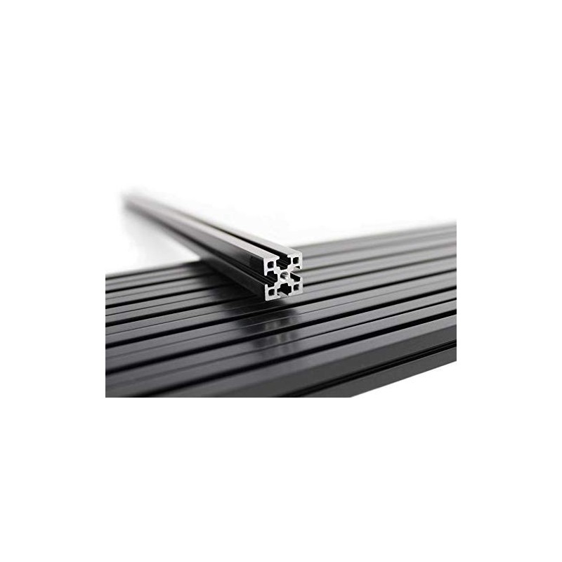 MakerBeam XL Black Anodized Beams 200x15x15mm 4 Pieces