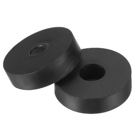 PATIKIL Anti-Vibration Washers 30mm Outer Diameter 10mm Inner Diameter 8mm Thickness 8pcs Rubber Round Anti-Mechanical Damping Foot Pad Black