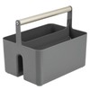 mDesign Plastic Shower Caddy Storage Organizer Utility Tote, Divided Basket