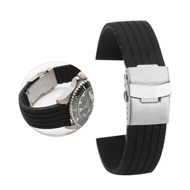Banda de Reloj de Silicona, Accesorio de reemplazo de Correa de Reloj Ajustable Universal(18mm)