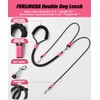 FURLINGDA Hands Free Double Dog Leash for Two Dogs, No