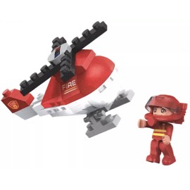 MNO Mini Brick Bloques De Construcción Bombero Helicóptero