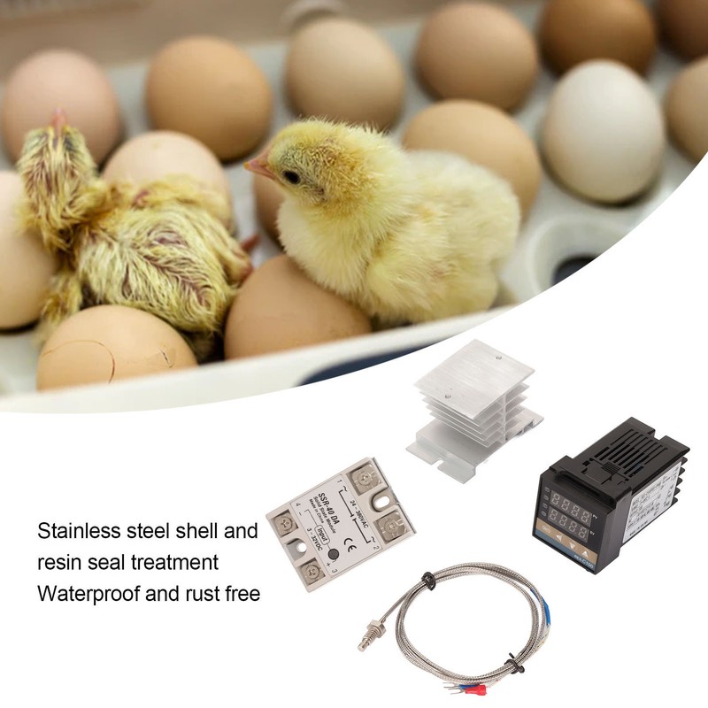 Digital PID Thermostat Air Heater Temperature Controller K Thermocouple SSR