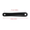 Alomejor Bike crank arm,170mm aluminum alloy single speed crankset left