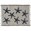 Costal Nautical Multi-Blue Starfish Kitchen Placemats for Dining Table Set