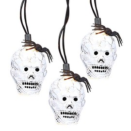 Kurt Adler UL 10-Light Clear Ghost an Spider Light Set