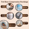 TED Hose Compression Stockings, Anti Embolism Stockings, 2Pairs Thigh High