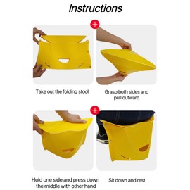 AYCWJZM Ultralight Folding Camping Hiking Stool - Lightweight, Collapsible Chair Suitable for Travel, BBQ, Outdoor Activities, and Backpacking (17.7inch no Handle, red)