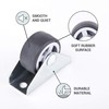(Pack of 20) Rubber Fixed Castors 30 mm High Performance