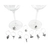 10 Piece Beach Themed Wine Charm Set