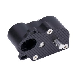 SCX10 TRX4 Gearbox,LCG Crawler R2 Metal Transmission Low Center of Gravity Gearbox for 1/10 RC Car SCX10 TRX4 RC4WD Capra Axle DIY Chassis(Black)