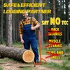 PIRIPARA 50.9" Timberjack Log Lifter, Adjustable Log Roller Cant Hook,