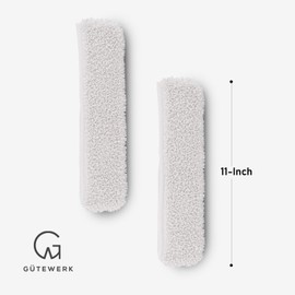 GÜTEWERK 2× Microfibre Cloths – Accessory for 11" Squeegee – Lint-Free, Streak-Free Cleaning for Car, Home, Kitchen, Windows & Glass – Cloths Only, Squeegee NOT Included