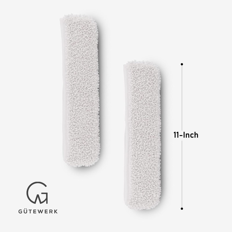 GÜTEWERK 2× Microfibre Cloths – Accessory for 11" Squeegee –