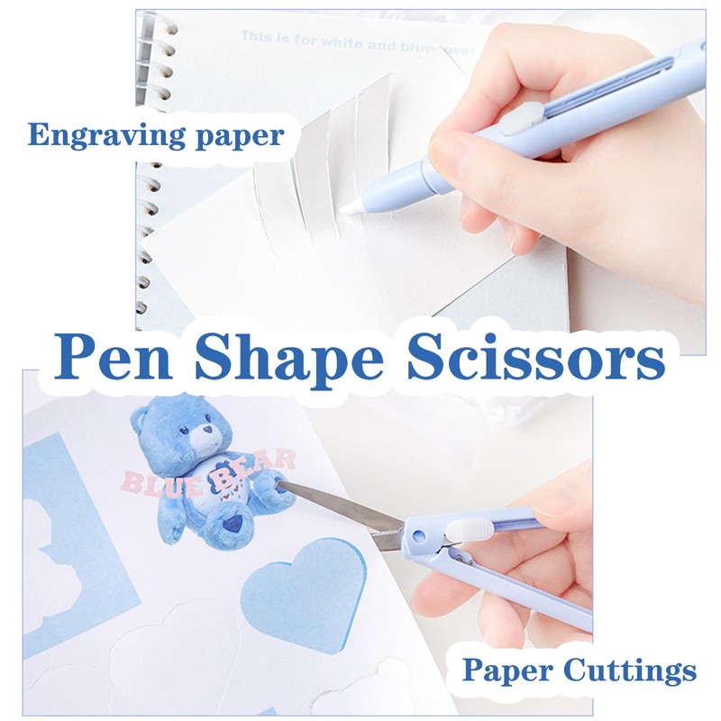 HHONGDU Safe Folding Scissors for Kids, Retractable Small Scissors for