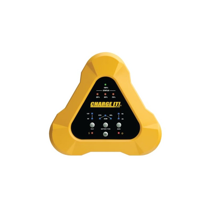Clore Automotive CHARGE IT! 4506 6/12V (6/2) Amp Smart Charger,