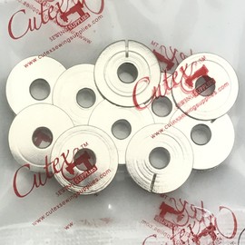 Cutex 10 Small Bobbins for Singer 29-1, 29-4, 29k Class Sewing Machines #8604