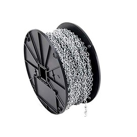 TC Single Jack Chain, Weld Less Chain, (Bright Zinc), Steel Chain, Jack Chain by Angelika & Sun (Size 12 Bright Zinc 0.105" Diameter/ 100' Ft)