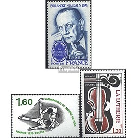 France 2181,2182,2186 (Complete Ausg.) 1979 Malr Aux – Judo, Violin (Stamps for Collectors) Music & Dance