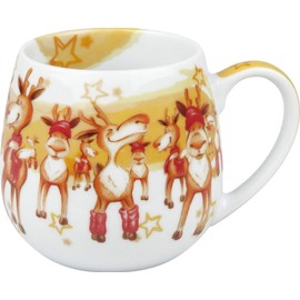 Könitz Kuschelbecher Merry Christmas-Weihnachtsparty, Bunt, 250Ml