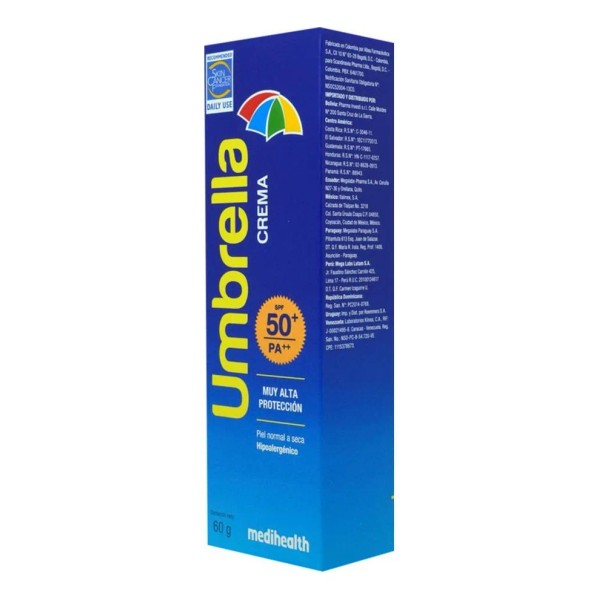 Protector Solar Umbrella Crema Spf 50+, 60 Gr
