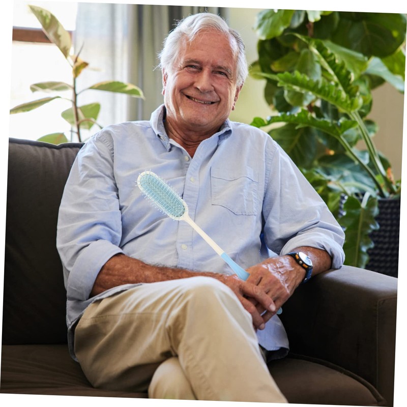 TOVINANNA Elderly Hair Comb Long Handle Comfortable Com for Disabled