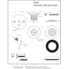 Westbrass D92K-01 1-3/8" Fine Thread Grid Strainer Drain Cover with