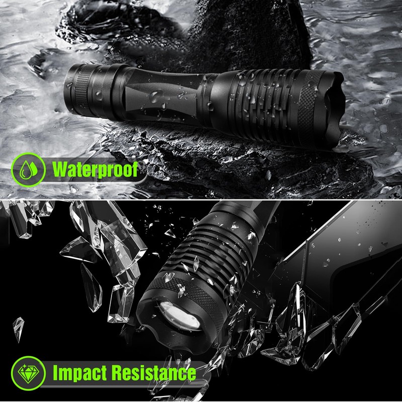 BlueFire Super Bright 1200 Lumen LED Handheld Flashlight with Adjustable