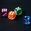 TZQFROCE Colourful Dice Set of 100 Six Sided Dice Colourful