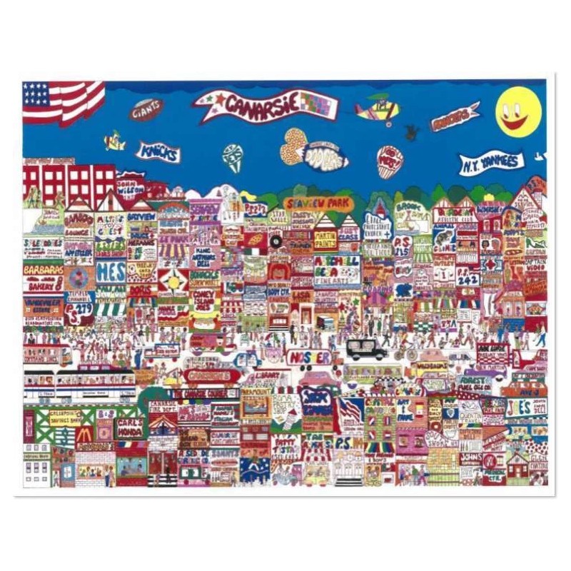 CANARSIE, BROOKLYN by AL SCHREIBER HAND SIGNED & NUMBERED-FRAME