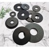 M8 X 25mmmm Black Rubber Penny Washers (Pack of 10)